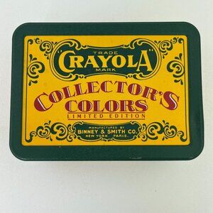 Crayola Crayons Collector's Colors Limited Edition Tin Box Holds 64 Crayons